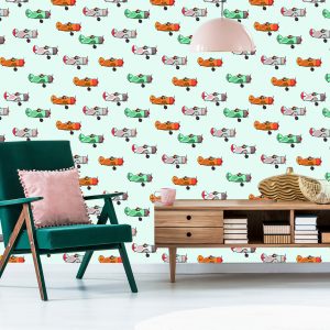 Papier Peint Avions Vintage De Conte De Fées – Image 6