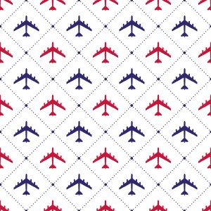 Papier Peint Avions À Carreaux Colorés – Image 1