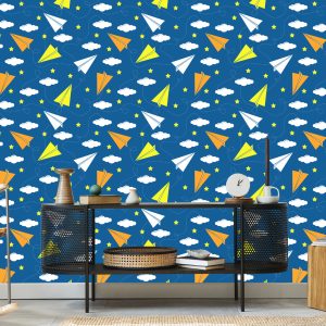 Papier Peint Avions En Papier Colorés – Image 5