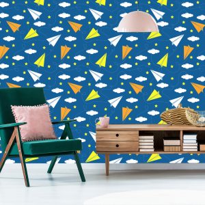 Papier Peint Avions En Papier Colorés – Image 6