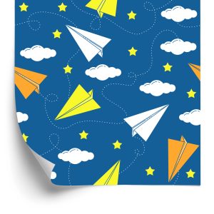 Papier Peint Avions En Papier Colorés – Image 2