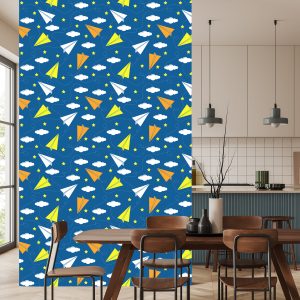 Papier Peint Avions En Papier Colorés – Image 4