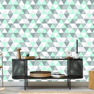 Papier Peint Triangles Géométriques Colorés – Image 5