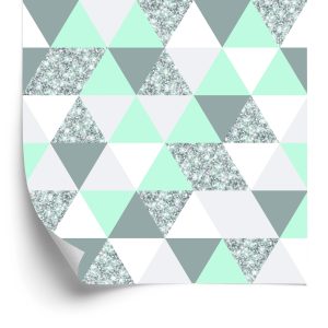 Papier Peint Triangles Géométriques Colorés – Image 2