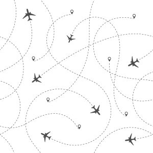 Papier Peint Itinéraires D'avion – Image 1