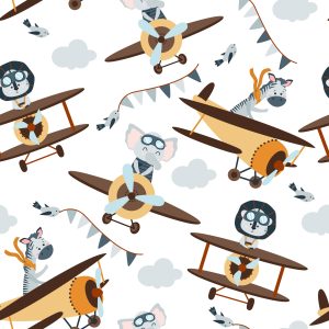 Papier Peint Animaux De Conte De Fées Dans Les Avions – Image 1