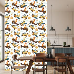 Papier Peint Animaux Adorables Dans Les Avions – Image 4