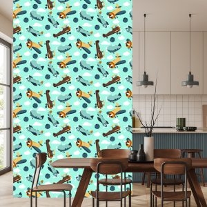 Papier Peint Avions Et Dirigeables De Conte De Fées – Image 4