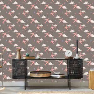 Papier Peint Avions Roses – Image 5