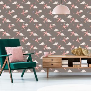 Papier Peint Avions Roses – Image 6