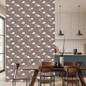 Papier Peint Avions Roses – Image 4