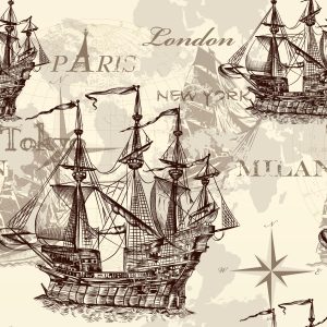 Papier Peint Voiliers Historiques – Image 1