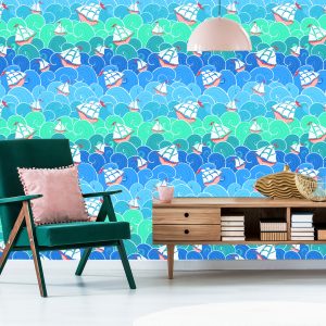 Papier Peint Voiliers Sur Les Vagues – Image 6