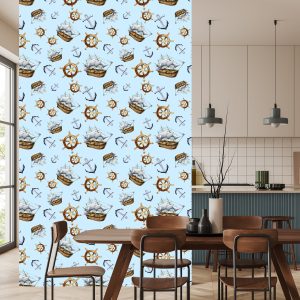 Papier Peint Voiliers Ancres Et Gouvernails – Image 4