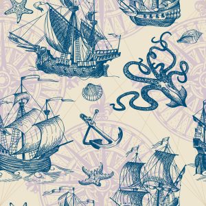 Papier Peint Voiliers D'époque – Image 1