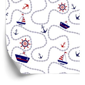 Papier Peint Navires, Ancres Et Voiliers – Image 2