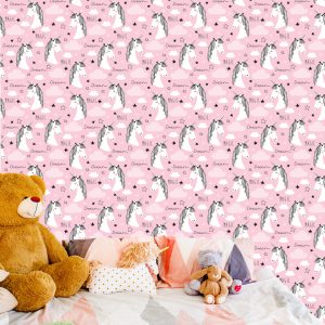 Papier Peint Pour Les Enfants - Licornes Et Nuages – Image 6