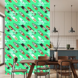 Papier Peint Vue Aérienne Des Navires Colorés – Image 4