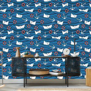 Papier Peint Bateaux En Papier Dans La Mer – Image 5