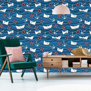 Papier Peint Bateaux En Papier Dans La Mer – Image 6