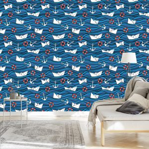 Papier Peint Bateaux En Papier Dans La Mer – Image 3