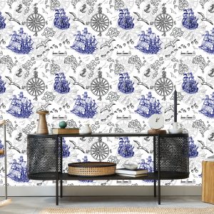 Papier Peint Voiliers Et Boussoles Marines – Image 5