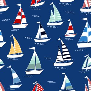 Papier Peint Voiliers Colorés Dans La Mer – Image 1