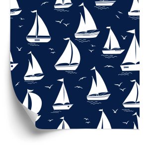 Papier Peint Silhouettes De Voiliers – Image 2