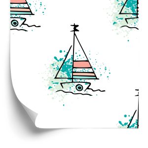 Papier Peint Voiliers Minimalistes – Image 2