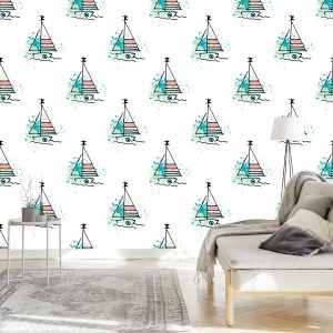 Papier Peint Voiliers Minimalistes – Image 3