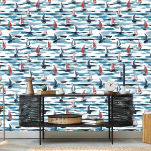 Papier Peint Voiliers Peints En Mer – Image 5