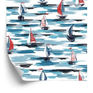 Papier Peint Voiliers Peints En Mer – Image 2