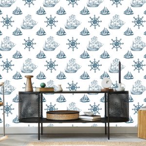 Papier Peint Voiliers De Style Vintage – Image 5