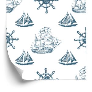 Papier Peint Voiliers De Style Vintage – Image 2