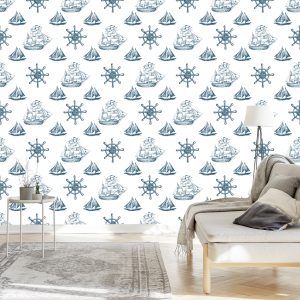 Papier Peint Voiliers De Style Vintage – Image 3