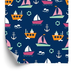 Papier Peint Bateaux Colorés – Image 2