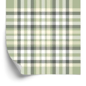 Papier Peint Style Rétro Tartan Écossais – Image 2