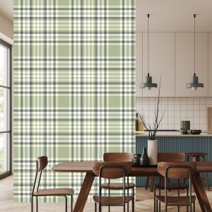 Papier Peint Style Rétro Tartan Écossais – Image 4
