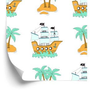 Papier Peint Bateaux Pirates Et Îles – Image 2