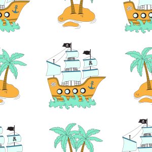 Papier Peint Bateaux Pirates Et Îles – Image 1