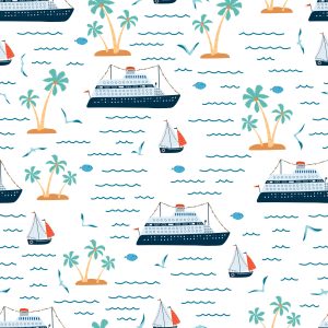 Papier Peint Navires Parmi Les Îles – Image 1