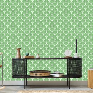 Papier Peint Rétro - Feuilles Décoratives Géométriques – Image 5