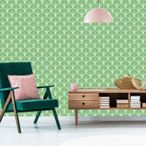 Papier Peint Rétro - Feuilles Décoratives Géométriques – Image 6