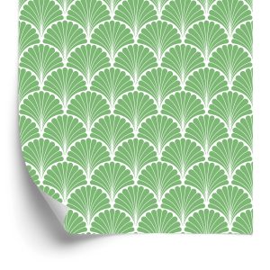 Papier Peint Rétro - Feuilles Décoratives Géométriques – Image 2
