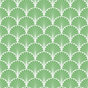 Papier Peint Rétro - Feuilles Décoratives Géométriques – Image 1