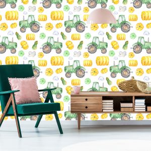 Papier Peint Tracteurs Avec Légumes – Image 6