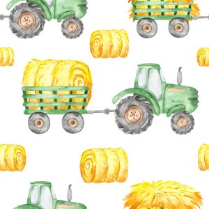 Papier Peint Tracteurs Avec Remorques – Image 1