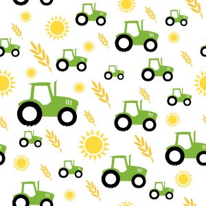 Papier Peint Tracteurs Avec Grain Et Soleils – Image 1
