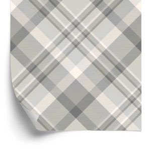 Papier Peint Treillis Moderne En Gris - Beige – Image 2