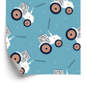 Papier Peint Tracteurs Avec Des Étoiles – Image 2